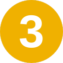 Yellow circle with number 3 inside